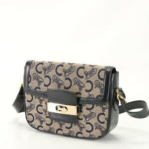 Celine Sulky Shoulder Bag carriage Navy Blue leather